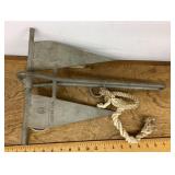 10# galvanized steel fluke anchor