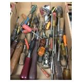 Flat of screwdrivers
