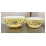 2 Pyrex Shenandoah mixing bowls