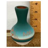 Signed Southwest pottery vase