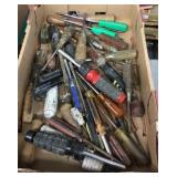 Flat of screwdrivers