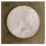 1922 Peace dollar