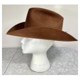 Chocolate brown Thoroughbred cowboy hat