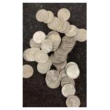 Roll of steel pennies
