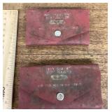 Pair of Stanley butt hinge markers