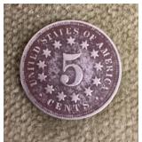 1867 shield nickel