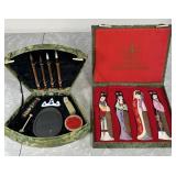 Chinese geisha combs and calligraphy set