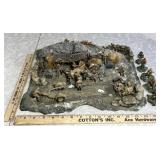 Military camp diorama