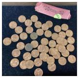 Roll of 1965 pennies --uncirculated