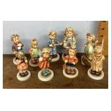 9 Hummel figurines