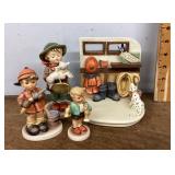4 Hummel figurines