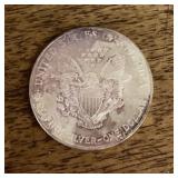 One ounce silver American Eagle coin