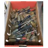 Flat of Craftsman screwdrivers