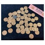 Roll of 1960 uncirculated pennies