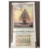 1929 advertising wall calendar