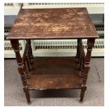 Wood side table