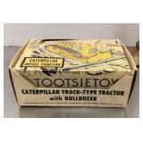 Tootsietoy caterpillar diesel tractor w/bulldozer