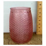 Pink glass vase