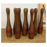 Vintage wooden Ten Pins