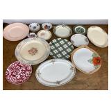 Large lot of plates
