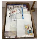 Box of sports cards