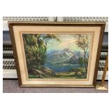 "Lake and Mountains" framed print F. Grayson Sayre