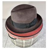 Brown vintage Lock & Co. fedora Size 7 1/4