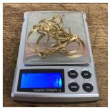 14k gold serpentine necklace