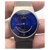 Skaagen Ultra Slim watch w/blue dial 233LTTN