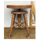 Ball and claw foot piano stool