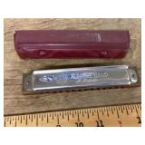 Hohner Marine Band harmonica with case