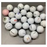 Bag of used pinnacle golf balls