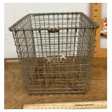 Vintage locker basket
