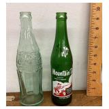 Coke and Mountain Dew soda bottles