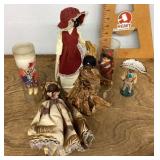Assorted souvenir dolls