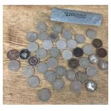 Roll of 'V' nickels