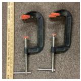 Pair of Bessey C-clamps