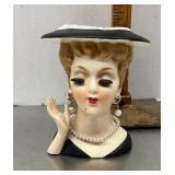 Vintage Artmark lady head vase