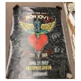 Bon Jovi vinyl 2022 tour poster 48x70