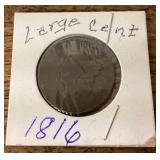 1816 Large cent
