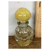 Blown glass perfume bottle