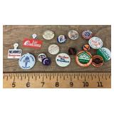Pinback buttons and lapel tags