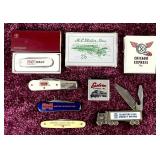 Trucking advertising pocket knives, etc.