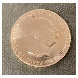 1915 gold 100 corona Austrian coin
