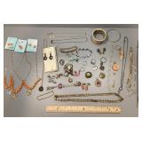 Collection of costume jewelry