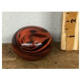 Hand blown art glass paperweight