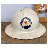 WWII Civil Defense air raid helmet