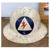 WWII Civil Defense air raid helmet