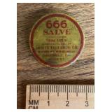 Vintage travel size 666 Salve