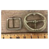 Pair of belt buckles